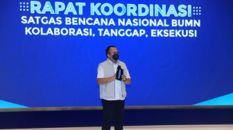 Erick Thohir: Satgas Bencana Nasional BUMN Dapat Perkuat Integrasi Sistem & Peran untuk Indonesia