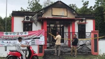 Kantor Keuchik Gampong Empeh Pidie Terbakar