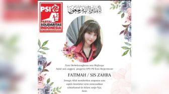 Biodata Sis Zahra atau Fatimah, Kader PSI Tewas di Usia Muda dalam Kecelakaan Maut di Senen Bersama AKP Novandi