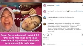 Kabar Dorce Alami Koma Dibantah Pihak Keluarga, Netizen Malah Ramai Beri Hujatan