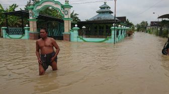 Sungai Lamong Meluap Lagi, 8 Desa di 2 Kecamatan di Gresik Terendam Banjir