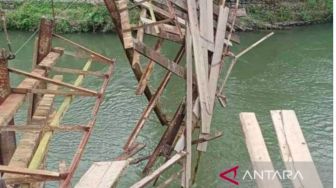 Jembatan Gantung di Lebak Banten Putus Saat Dilintasi Pelajar, PUPR Bakal Segera Perbaiki