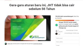 Ratusan Ribu Orang Teken Petisi Tolak JHT Cair di Usia 56 Tahun, Warganet Heboh dan Mencak-mencak di Linimasa Twitter