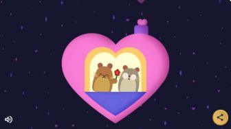 Google Rayakan Hari Valentine 2022 Lewat Doodle Hamster Kasmaran