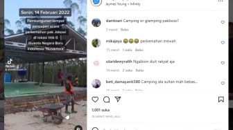 Jokowi jadi Kemah, Titik Nol IKN Bersolek, Presiden pun Dicolek: Camping Ala Sultan
