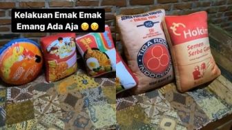 Sang Anak Dibuat Ngelus Dada Liat Kelakuan Emak: Sarung Bantal Dibuat Anti Mainstream