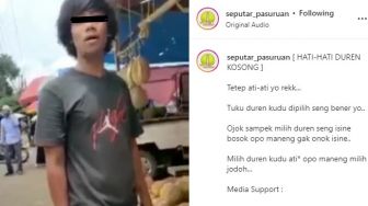 Ini Tampang Pedagang di Masjid Cheng Ho Viral Jual Durian Kosong, Warganet: Polisikan Saja Biar Gak Tuman!