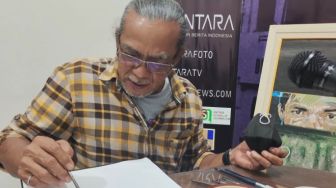 Seniman Kenalkan Kopi Lampung lewat Lukisan
