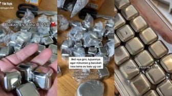 Unik! Es Batu Stainless Steel Bisa Dipakai Ribuan Kali, Warganet: Takut Kemakan