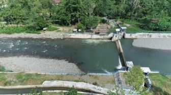 Bendung Makawa Kabupaten Luwu Mulai Alirkan Air ke 803 Hektar Lahan Pertanian