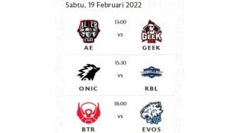 Jadwal MPL Season 9 Hari Ini: Rebellion Tantang Onic, Evos Hadapi Bigetron