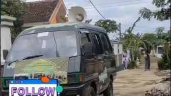 Inovasi dan Terobosan Beramal, Mobil Penumpang Beralih Fungsi Jadi Kotak Amal Berjalan