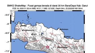 Gempa Berpusat di Darat Guncang Garut, Disusul Pangandaran Selang Beberapa Jam dengan Kekuatan 5,3 Magnitudo