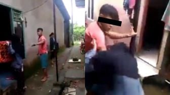 Viral Suami Pilih Wanita Lain, Pasutri Cekcok dan Adu Jotos Depan Rumah, Tingkah Tetangga Bikin Publik Gemas Karena ini