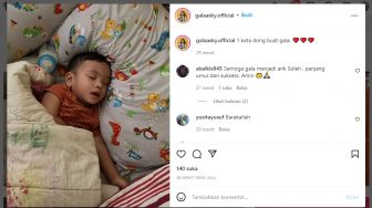 Foto Tidur Gala Sky Andriansyah Viral di Medsos, Warganet Ramai Memberikan Doa: Anak Soleh