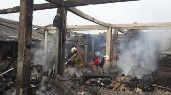 Pasar Gembong Balaraja Kebakaran karena Korsleting Listrik