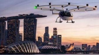 Helicopter Electrik, Taksi Udara Volocopter Ini Baru Saja Diluncurkan di Singapura