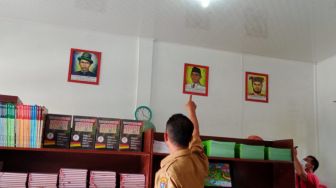 Bikin Heboh, Ada Benda Nyasar Tembus Seng Perpustakaan Sekolah di Tebing Tinggi