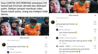 Video Guru 'Cantik' Perkosa Siswa Hoaks, Komentar Warganet Mau Jadi Korban Tuai Kecaman