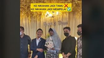 Pengantin Wanita Sakit, Aksi Pria Mendadak Jadi Mempelai saat Hadiri Resepsi Pernikahan Ini Bikin Ngakak