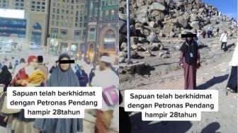 28 Tahun Kerja di SPBU, Atasan ini Hadiahkan Paket Umrah ke Salah Satu Pegawai Setianya