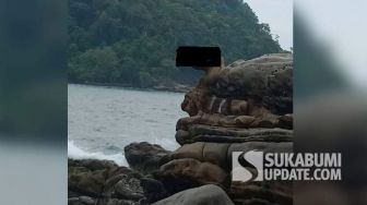 Viral Batu Karang di Geopark Ciletuh Sukabumi Mirip Mr P, Nelayan: Mistis, Gerbang Jin!