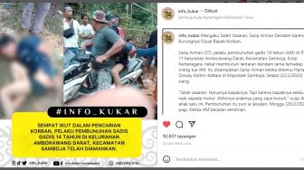 Video Penangkapan Sarip Arman Viral di Medsos, Terduga Pelaku Pembunuhan Gadis 14 Tahun di Samboja Kukar