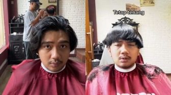 Cowok Minta Potong Rambut Style Korea, Hasil Kece, Pas Buka Masker Bikin Salfok