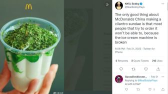 McDonalds China Rilis Es Krim Rasa Daun Ketumbar, Seperti Apa Ya Rasanya?