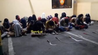 33 Pemuda Diamankan di Jakarta Timur Hendak Tawuran, 9 Sajam Disita