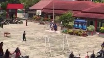 Pelajar di Samarinda Tertimpa Tiang Bendera, Hingga Tengkorak Kepala Pecah