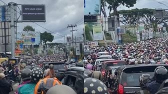 Puncak Macet Total, Kapolda Jabar : 82 Ribu Kendaraan Melintas di Puncak Bogor