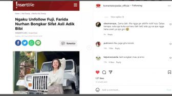 Farida Nurhan Unfollow Fuji di Instagram, Adik Fadly Faisal itu Justru Banyak Dibela Warganet: Ada Apa Sih Kawan?