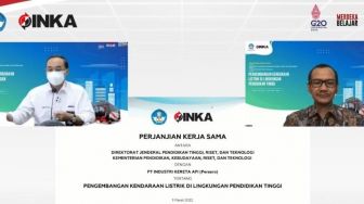 INKA dan Kemendikbudristek Teken Kerja Sama Bakal Kembangkan Kendaraan Listrik