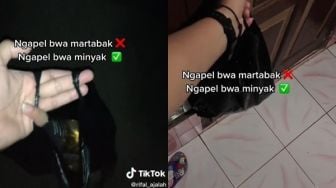 Viral Cowok Ngapel Pacar Bawakan Minyak Goreng untuk Calon Mertua, Warganet: Auto Direstui!