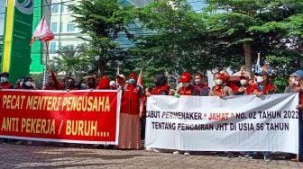 Buruh Sumsel Tuntut Permenaker JHT Dicabut, Minta Jaminan Kehilangan Pekerjaan Diperjelas