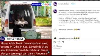 Dimas Pratama, Ikuti Lomba MTQ di Samarinda Tapi Dalam Mobil Ambulance