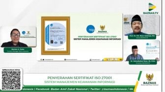 Untuk Tingkatkan Kepercayaan, Baznas Kembali Raih Sertifikat ISO Sistem Manajemen Keamanan Informasi