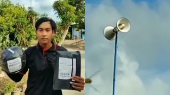 Viral Kurir Antar Paket Berakhir Diumumkan Pakai Toa, Publik: Pasti COD