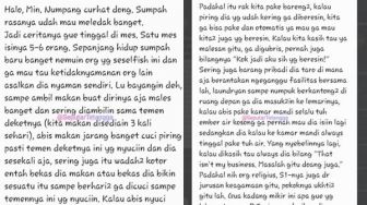 Cewek Curhat Kelakuan Teman Mes Bikin Meledak, Minta Dilayani Saking Malasnya