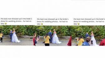 Lagi Berfoto Buat Pernikahan, Pria Ini Nyaris Dibuat Jantungan Saat Lihat &#039;Wujud Asli&#039; Istrinya