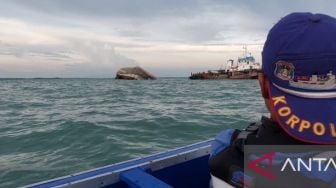 Kecelakaan di Air Sugihan, Kapal Tongkak Terbalik dan Hanyut Sampai ke Perairan Gusung