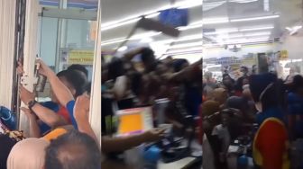 Bak Zombie Apocalypse, Emak-emak Geruduk Minimarket Demi Minyak Goreng Murah Sampai Bikin Pegawai Frustrasi