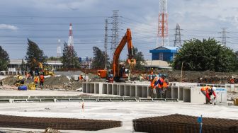 Dua Bulan Lebih Jelang Balapan, Pengaspalan Tahap 1 Trek Sirkuit Formula E Rampung