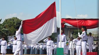 Sekolah di Bandar Lampung Diperbolehkan Gelar Upacara HUT ke-77 RI dengan Terapkan Prokes
