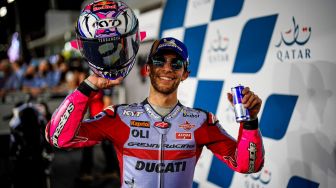 Podium Teratas di MotoGP Qatar, Enea Bastianini Dedikasikan Kemenangan Bagi Pendiri Gresini Racing