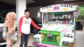 Kocak! Sule Beri Kado Kereta Wisata untuk Raffi Ahmad: Maaf Nggak Kasih Mobil Sport Mahal
