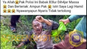 Heboh Kabar Polisi Babak Belur Dihajar Massa, Begini Faktanya