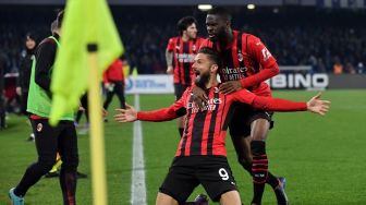 Hantam Napoli, AC Milan Kudeta Inter dari Puncak Klasemen Liga Italia