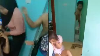 Bersama Ibu dan Mertua, Istri Dobrak Kosan Labrak Suami Telanjang Bersama Selingkuhan
